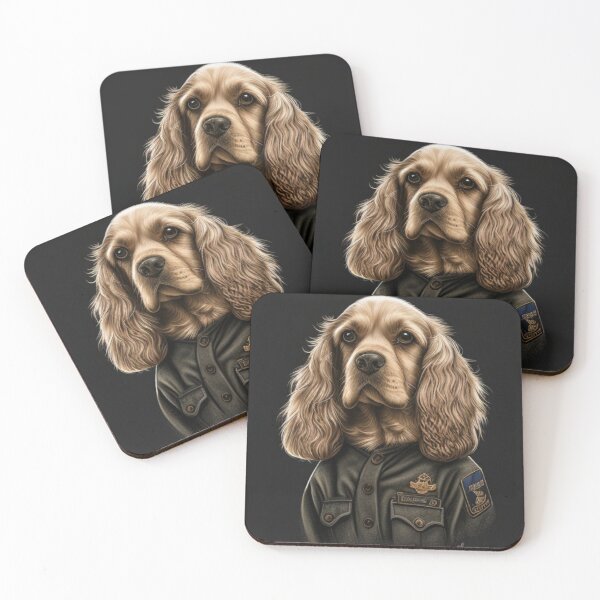 Item preview, Cocker Spaniel Police Officer: Fun and Whimsical Design designed and sold by nmichom.