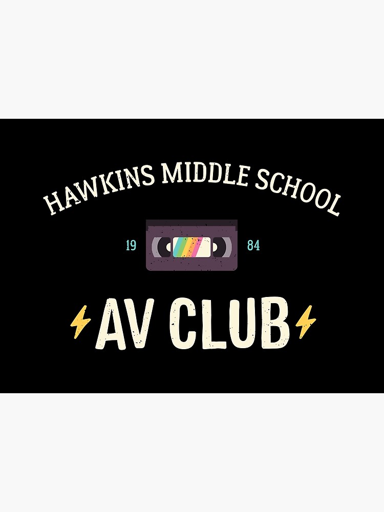 "Hawkins AV Club Stranger Things" Poster by WhiteRabbitNZ Redbubble