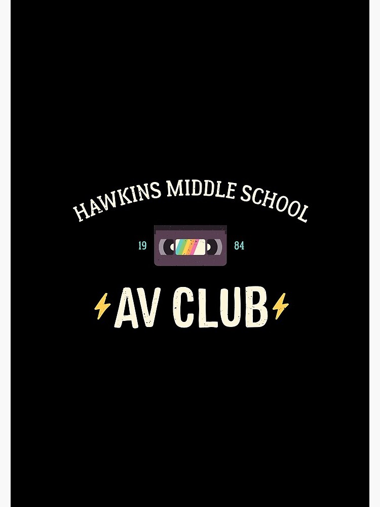 "Hawkins AV Club Stranger Things" Spiral Notebook for Sale by