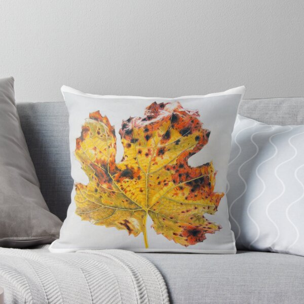 Item preview, Autumn Leaf Detail Coloured Pencil Drawing designed and sold by Vicki Syme.