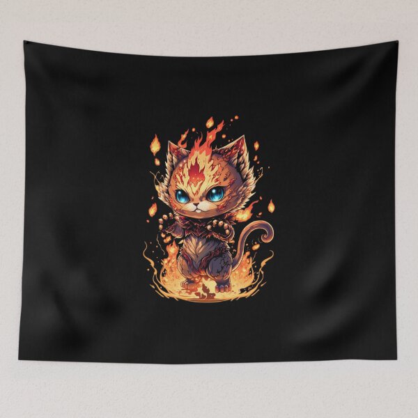 Item preview, Calcifer The Fire Cat. designed and sold by Ajolan.