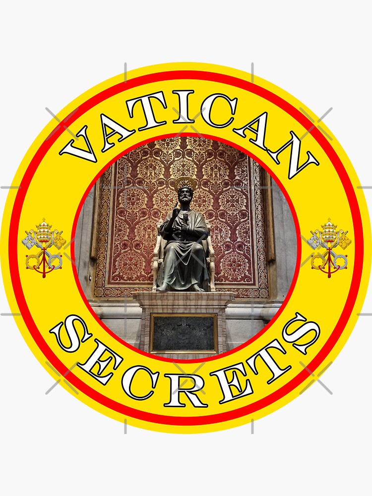"Vatican Holy City Saint Peter Passport Stamps Collection" Sticker