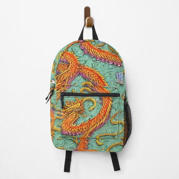 Item preview, Orange Happy Dragon Swimming - Seamless Pattern designed and sold by Chubuter.