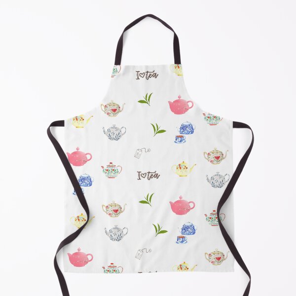 Item preview, Tea Lover Teapots and Green Tea Leaves designed and sold by silviaol.