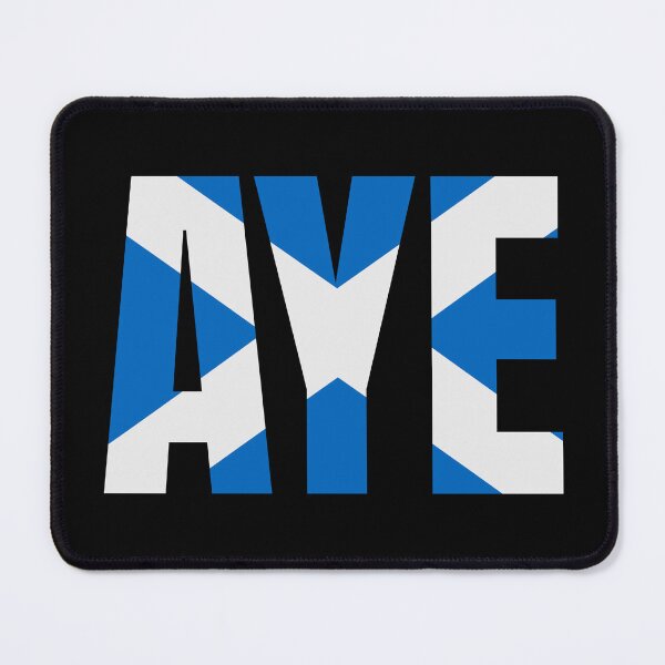 Item preview, Aye - Yes Scotland - Scottish Flag Blue - Scots designed and sold by Indy2tees.