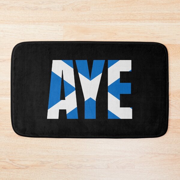 Item preview, Aye - Yes Scotland - Scottish Flag Blue - Scots designed and sold by Indy2tees.