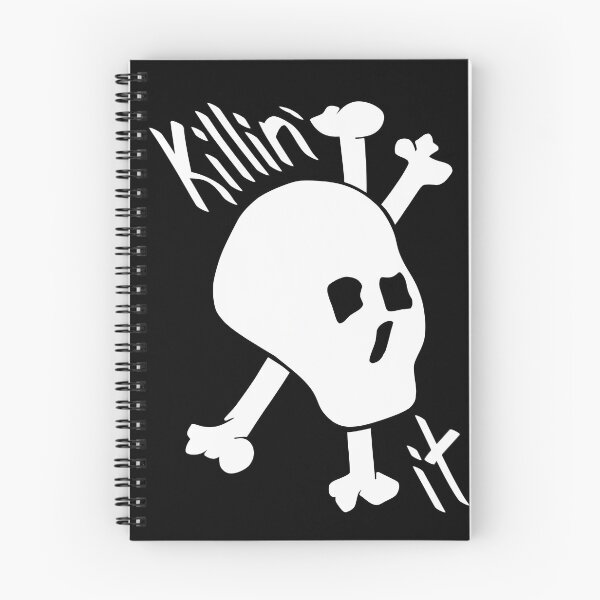 Item preview, Killin' it black and white skull designed and sold by piedaydesigns.