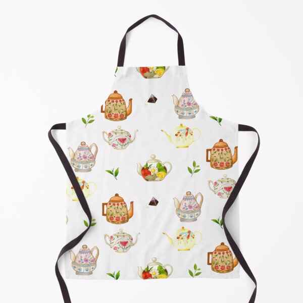 Item preview, Flower Teapots and Green Tea Leaves designed and sold by silviaol.