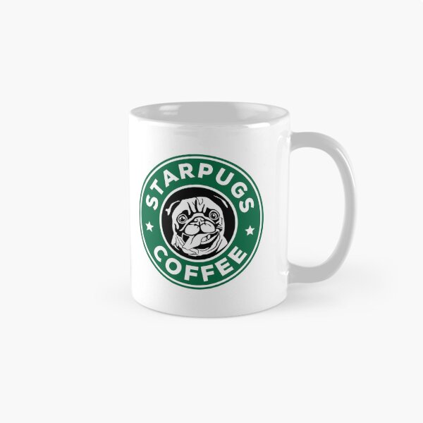 Item preview, Funny - Starpugs Coffee Pug print - White designed and sold by INSOMNIAC101.