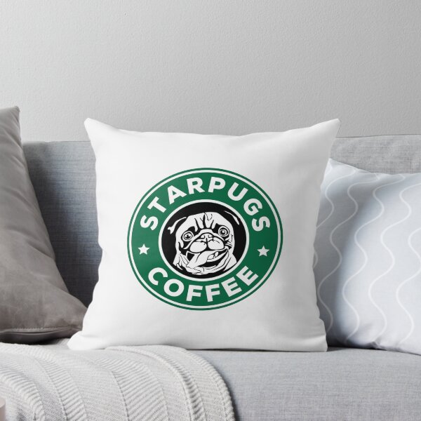 Item preview, Funny - Starpugs Coffee Pug print - White designed and sold by INSOMNIAC101.