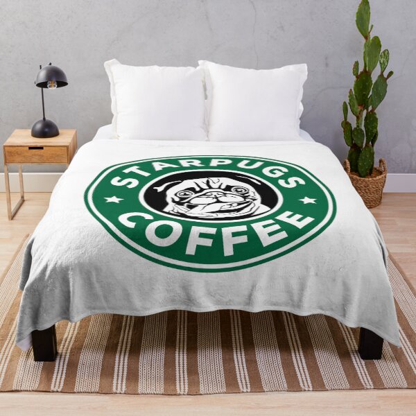 Item preview, Funny - Starpugs Coffee Pug print - White designed and sold by INSOMNIAC101.