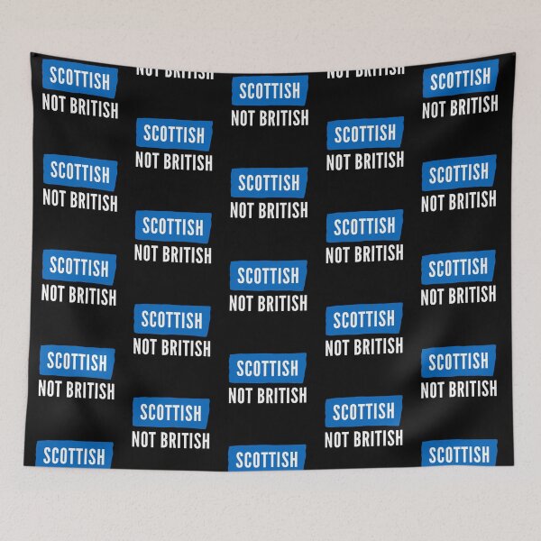 Item preview, Scottish Not British - Scottish Flag Blue designed and sold by Indy2tees.