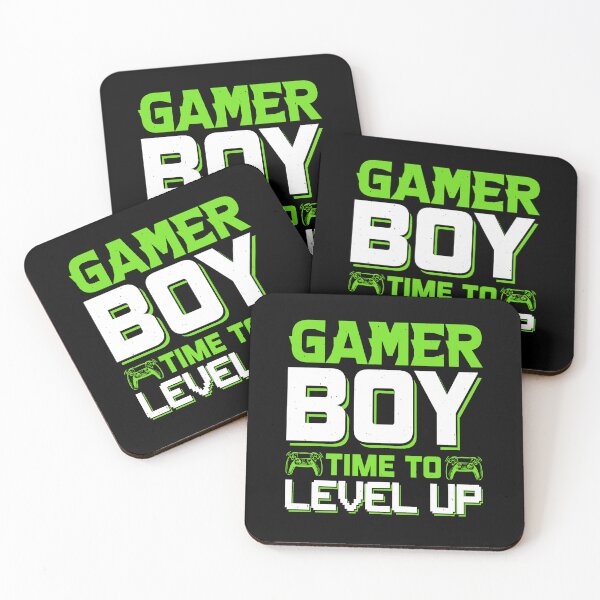 Item preview, Gamer Boy Time To Level Up Green designed and sold by SamuraiGaming.
