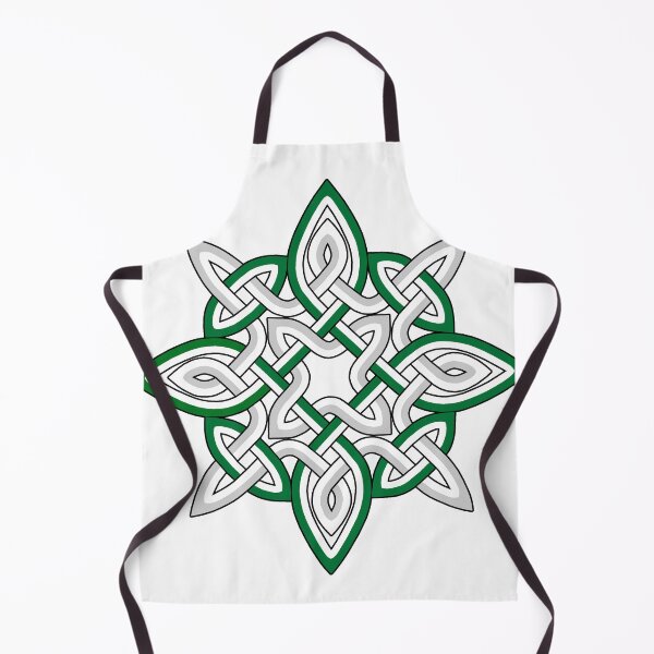 Item preview, Silver and Green Celtic Knot Star designed and sold by InfiniteWonders.