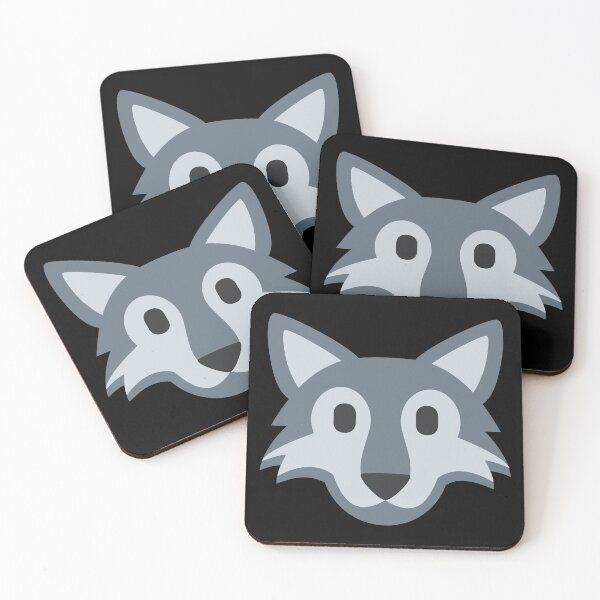 Item preview, Wolf Face Emoji Icon designed and sold by PrintPortal.