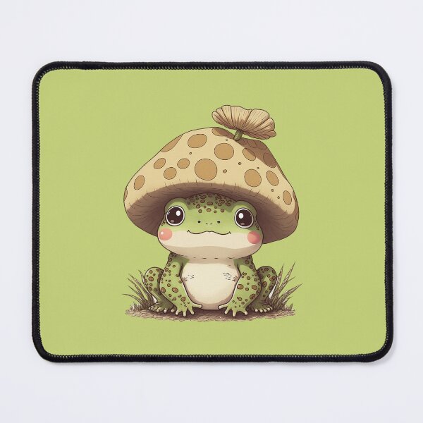 Item preview, frog with mushroom on the head designed and sold by ZAKAABDE2020.