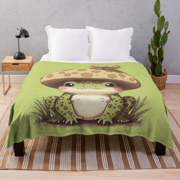 Item preview, frog with mushroom on the head designed and sold by ZAKAABDE2020.