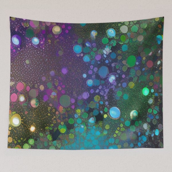 Item preview, Colorful Abstract Psychedelic Geometrical Splatter Paint Pattern Design designed and sold by bandjdesigns.