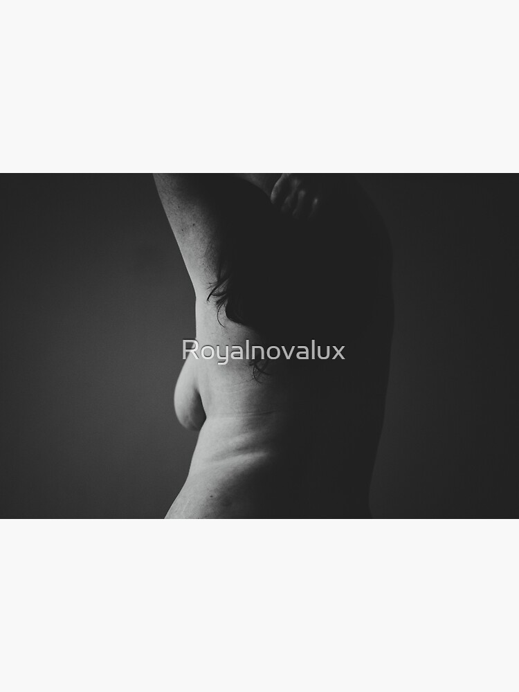 Naked Female Breast Silhouette Side View Horisontal Royalty Free