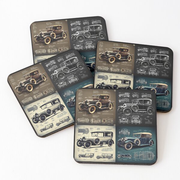Item preview, 1920s Car with Technical and Sophisticated Diagrammatic Style designed and sold by nmichom.