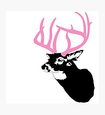 Deer with pink antler from GTA V - deer with pink antlers Photographic Print