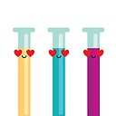 Test Tube Emoji Poster By Hippoemo Redbubble