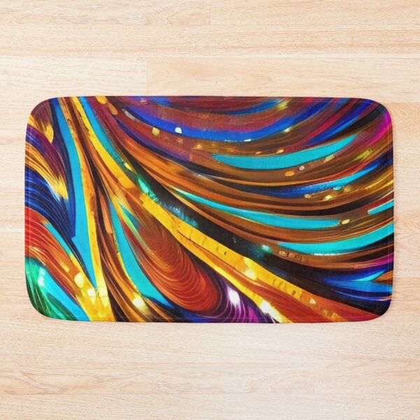 Item preview, Colorful Abstract Psychedelic Geometrical Splatter Paint Pattern Design designed and sold by bandjdesigns.