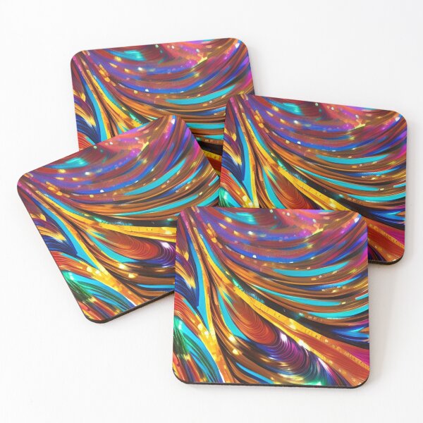 Item preview, Colorful Abstract Psychedelic Geometrical Splatter Paint Pattern Design designed and sold by bandjdesigns.