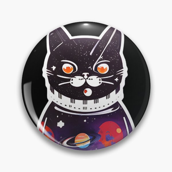 Item preview, "Space Cat Explores Saturn" Sticker Design  designed and sold by Litheon.