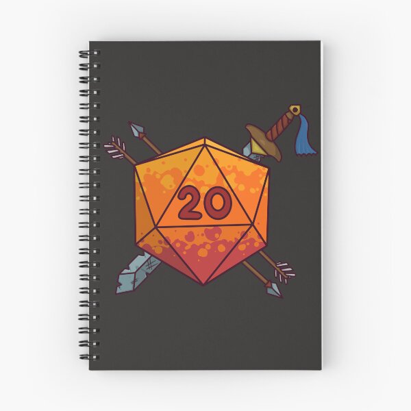 Artikelvorschau, Dnd D20 mit Schwert und Pfeilen entworfen und verkauft von FuzzBrothers.