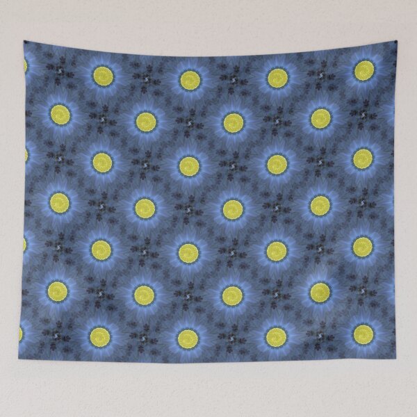 Item preview, Blue Floral Kaleidoscope designed and sold by SAdigital.