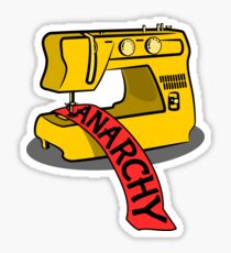 Anarchie Nähmaschine Sticker
