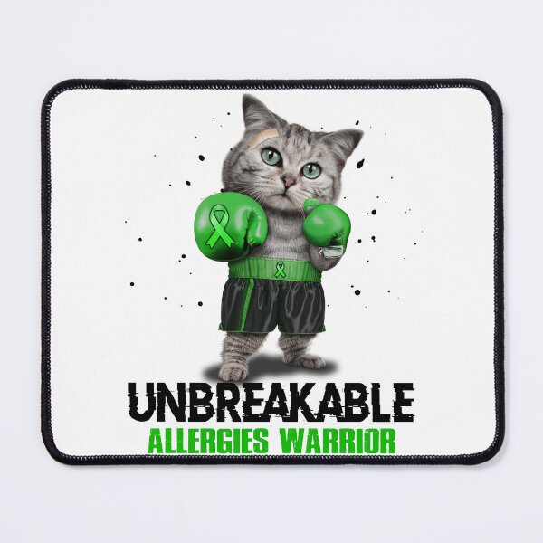 Item preview, Allergies Warrior - UNBREAKABLE - Allergies Ribbon designed and sold by EdithShop59.