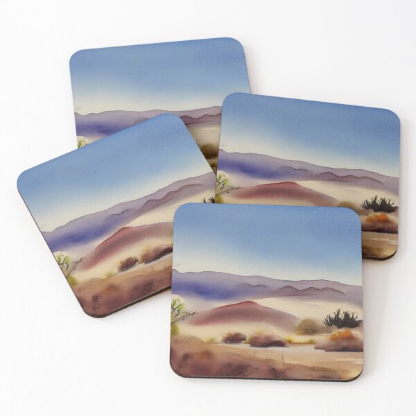 Item preview, High Desert Landscape in Southern California Original Watercolor Art designed and sold by viewgraphics.