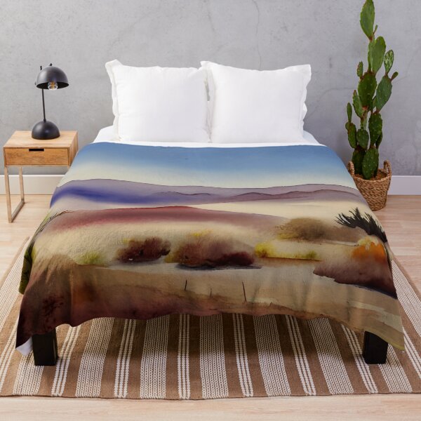 Item preview, High Desert Landscape in Southern California Original Watercolor Art designed and sold by viewgraphics.