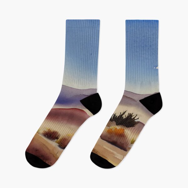 Item preview, High Desert Landscape in Southern California Original Watercolor Art designed and sold by viewgraphics.