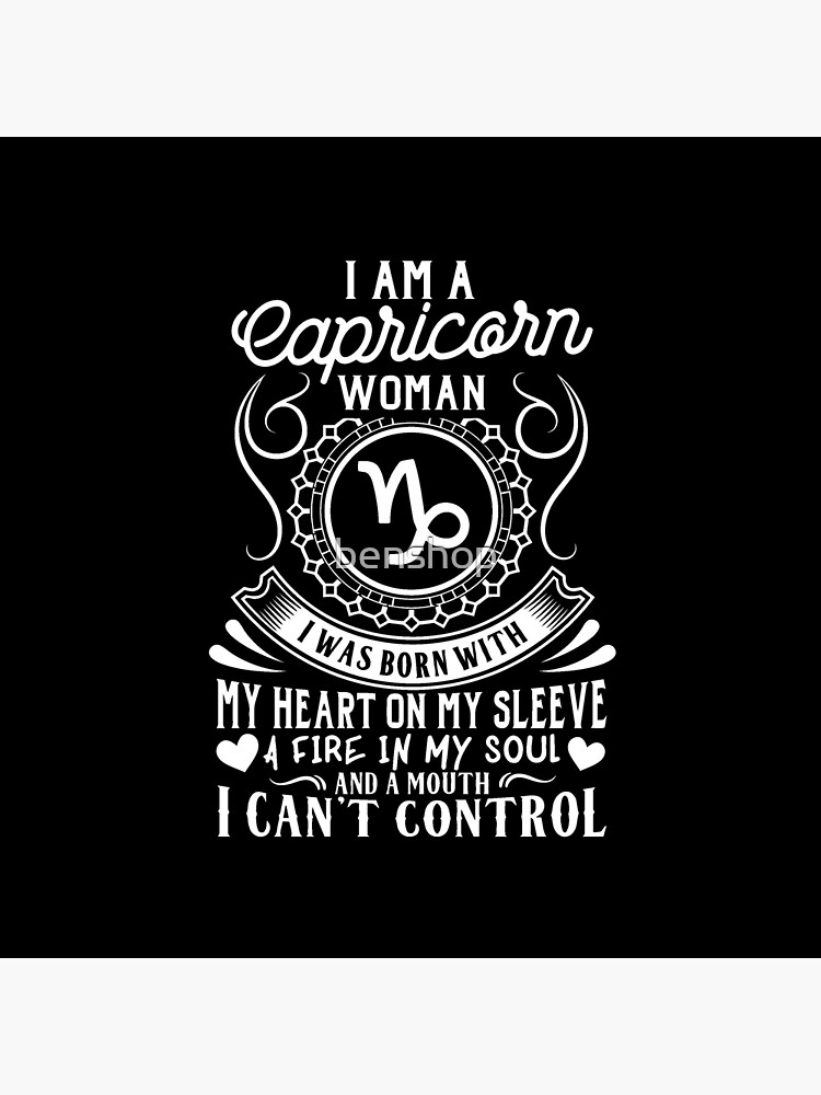 I am a Capricorn woman T-shirt Tote Bag for Sale by benshop