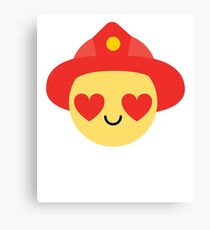 Fireman Emoji Canvas Print