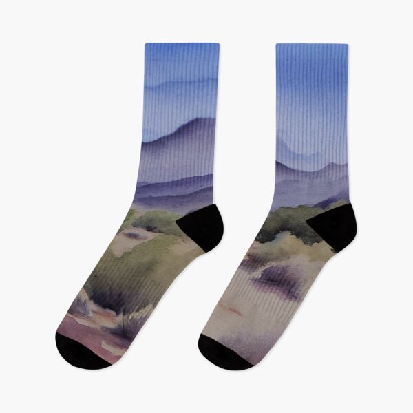 Item preview, High Desert Landscape in Southern California Original Watercolor Art designed and sold by viewgraphics.