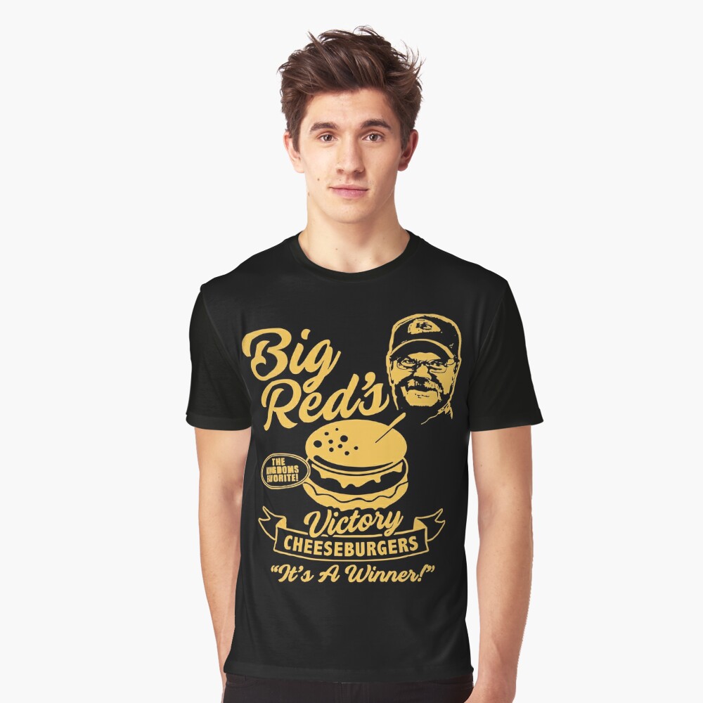 Endastore Chiefs Andy Reid Big Reds Cheeseburger T-Shirt