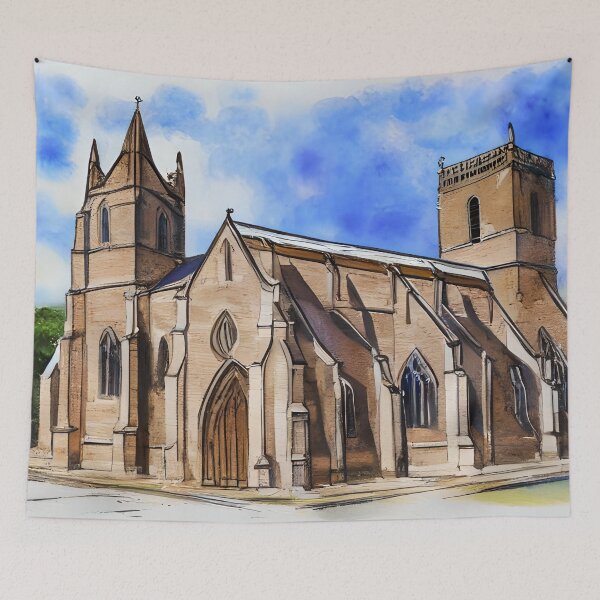 Item preview, Holy Trinity Church Stratford-upon-Avon Watercolor Art designed and sold by viewgraphics.