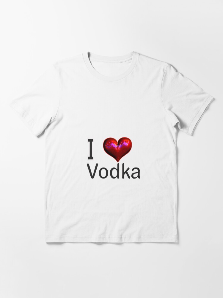 I LOVE VODKA' Unisex Poly Cotton T-Shirt