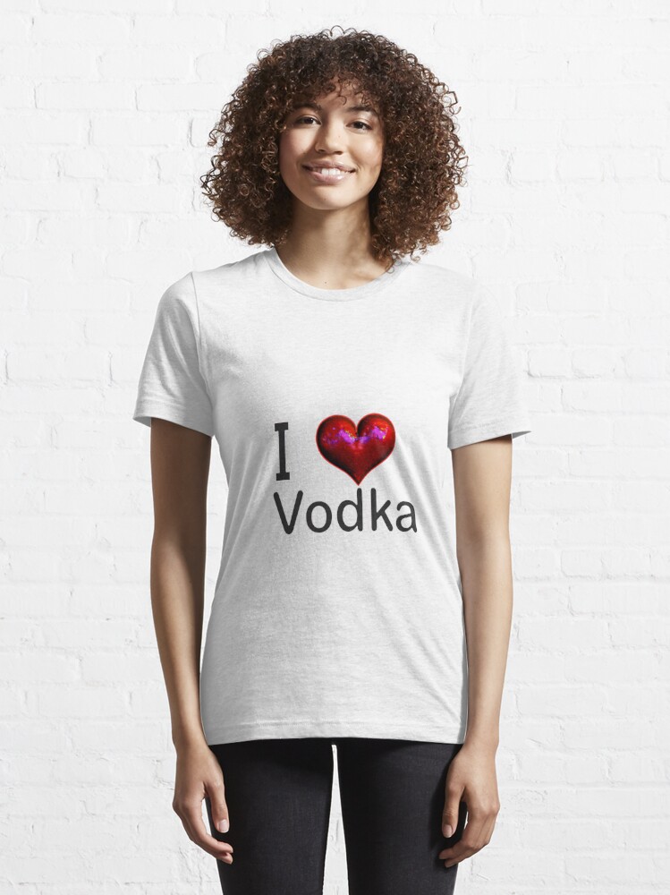 I Love Vodka T-shirt | I Heart Vodka Shirt | Party T-shirt | Vodka Lovers  T-shirt