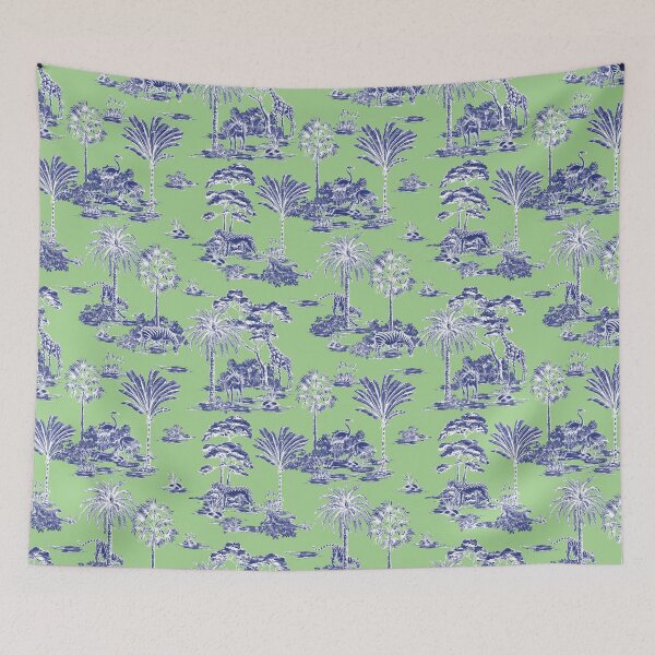 Item preview, safari toile de jouy designed and sold by letsgow8th.