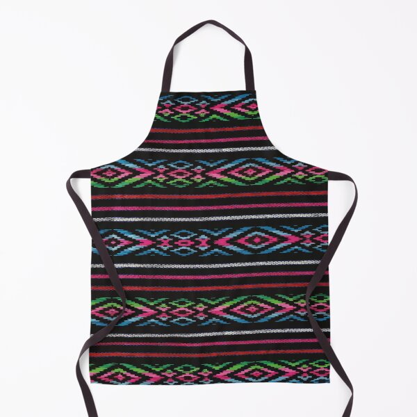 Item preview, Cambaya mexican authentic fabric tablecloth colorful aztec black print designed and sold by T-Mex.