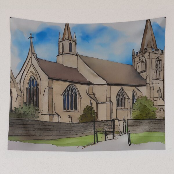 Item preview, Holy Trinity Church Stratford-upon-Avon Watercolor Art designed and sold by viewgraphics.