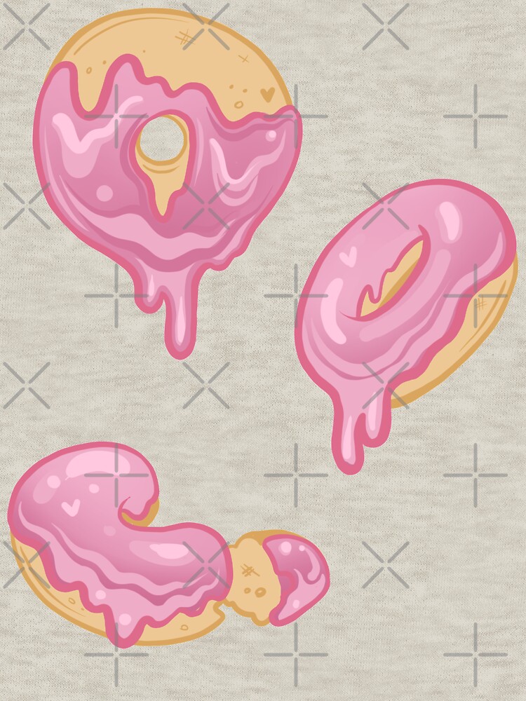 Drippy Glazed Pink Donut by nykiway