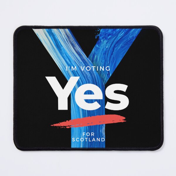 Item preview, I'm voting Yes - brush stroke blue Y - Scottish Independence - IndyRef2 designed and sold by Indy2tees.