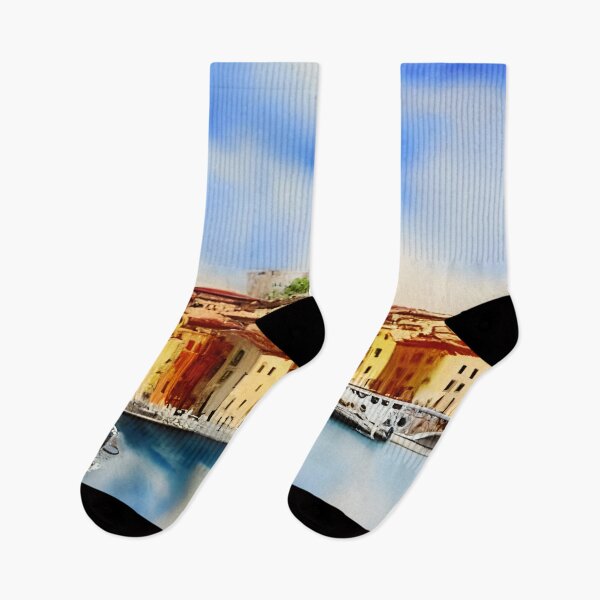 Item preview, Italy Art, City Landscape, Seascape Watercolor designed and sold by viewgraphics.