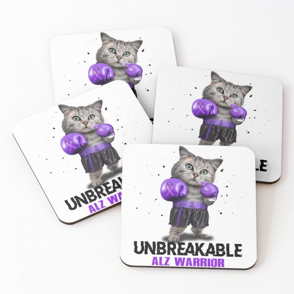 Item preview, ALZ Warrior - UNBREAKABLE - ALZ Ribbon designed and sold by EdithShop59.